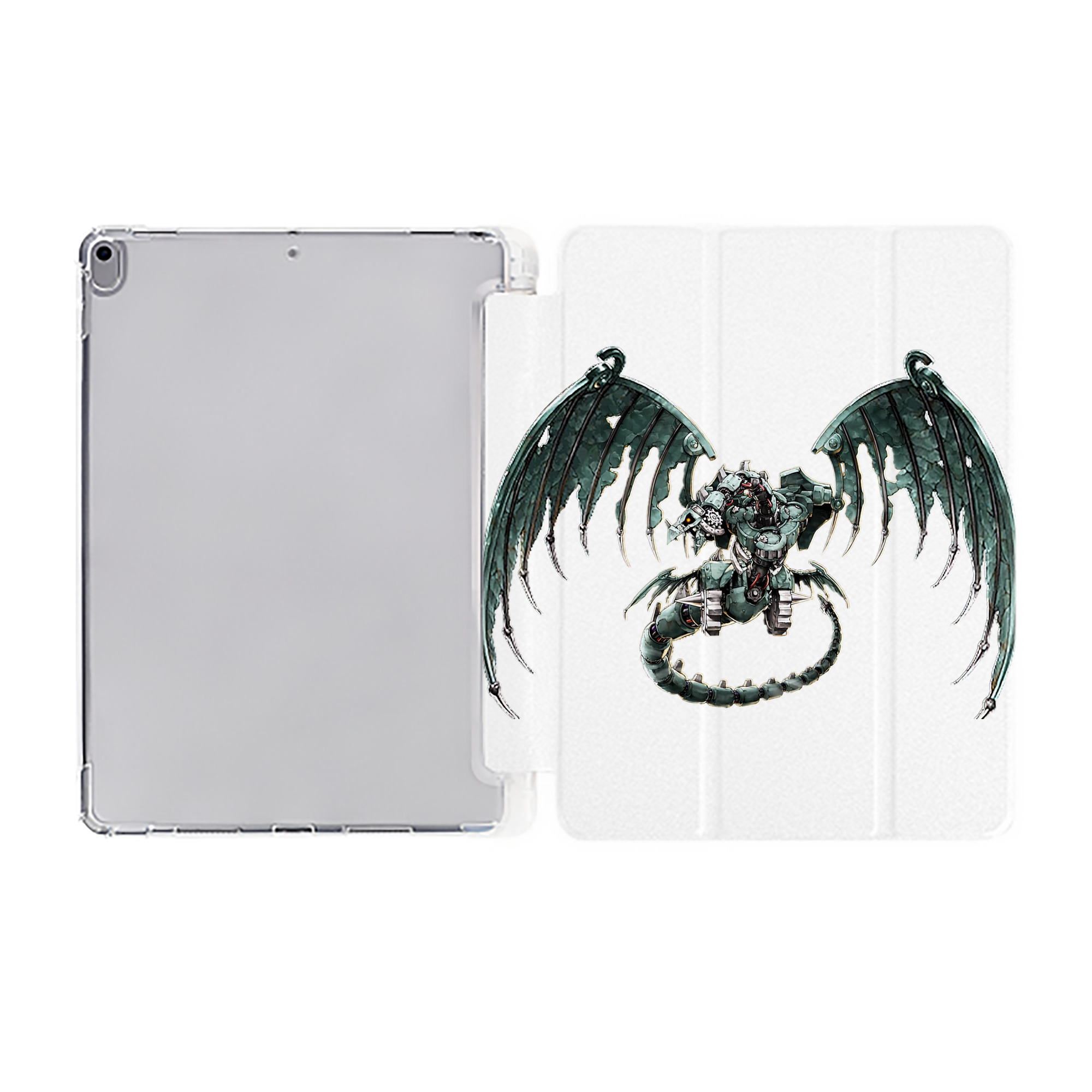 （画像用） 遊☆戯☆王 Yu-Gi-Oh! IPad ケース ペン収納付き 三つ折りスタンド PUレザー×シリコン 対応機種9.5/10.5/10.9インチ